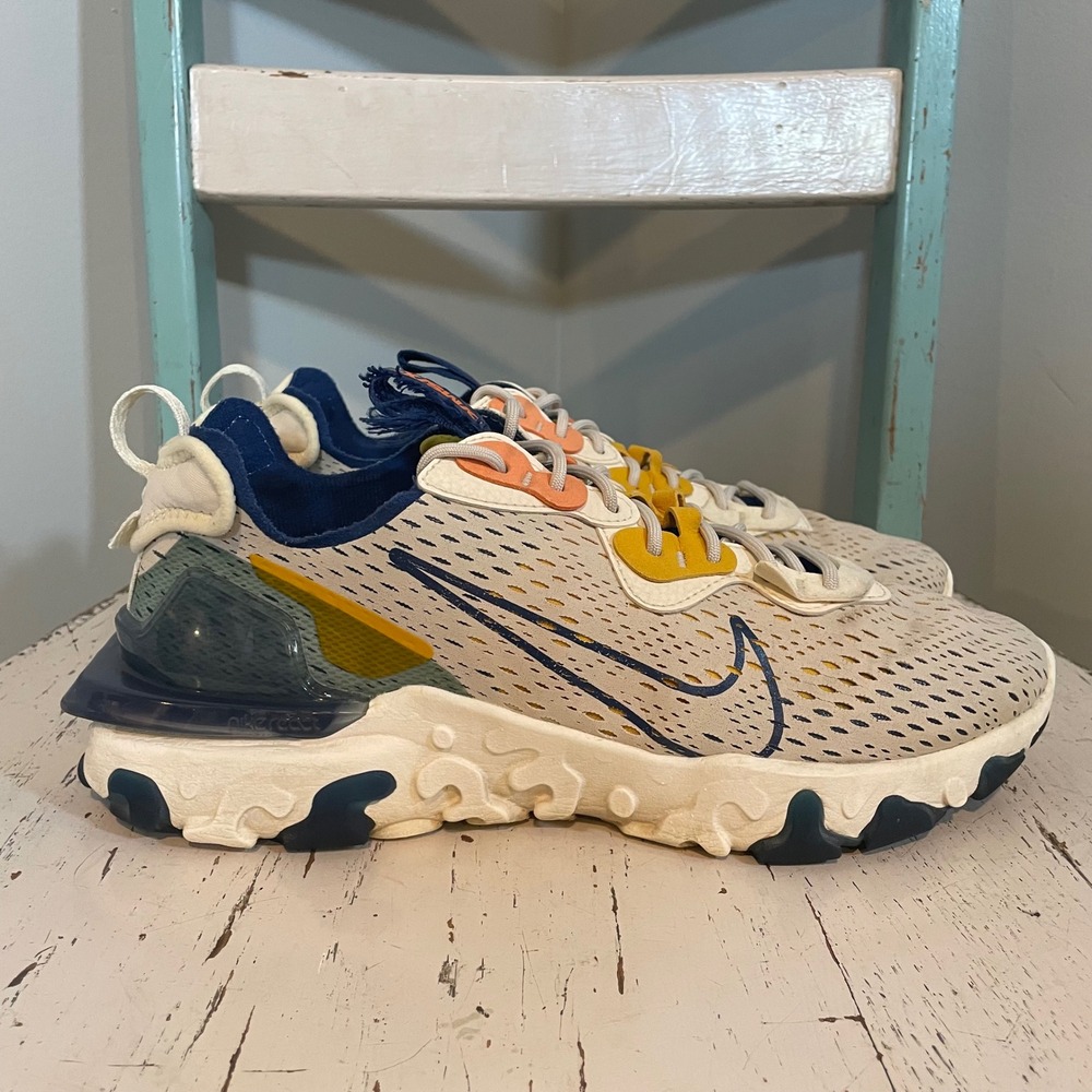 Nike React Vision DMSX Light Orewood Brown Mens Sneakers 8.5 CD4373-103 Shoes